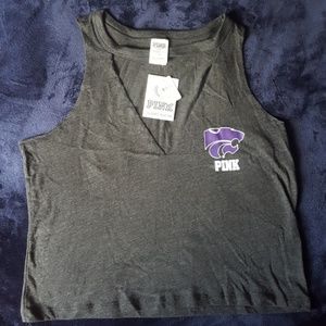 PINK Kansas State University collegiate crop top